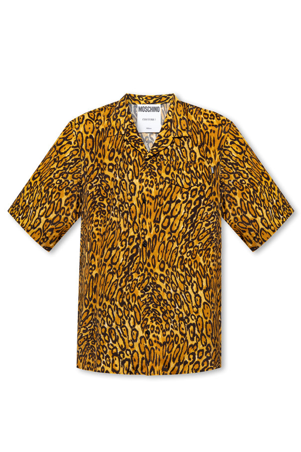 Shirt with animal print od Moschino