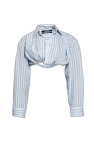 Jacquemus light blue ‘Bahia’ cropped shirt