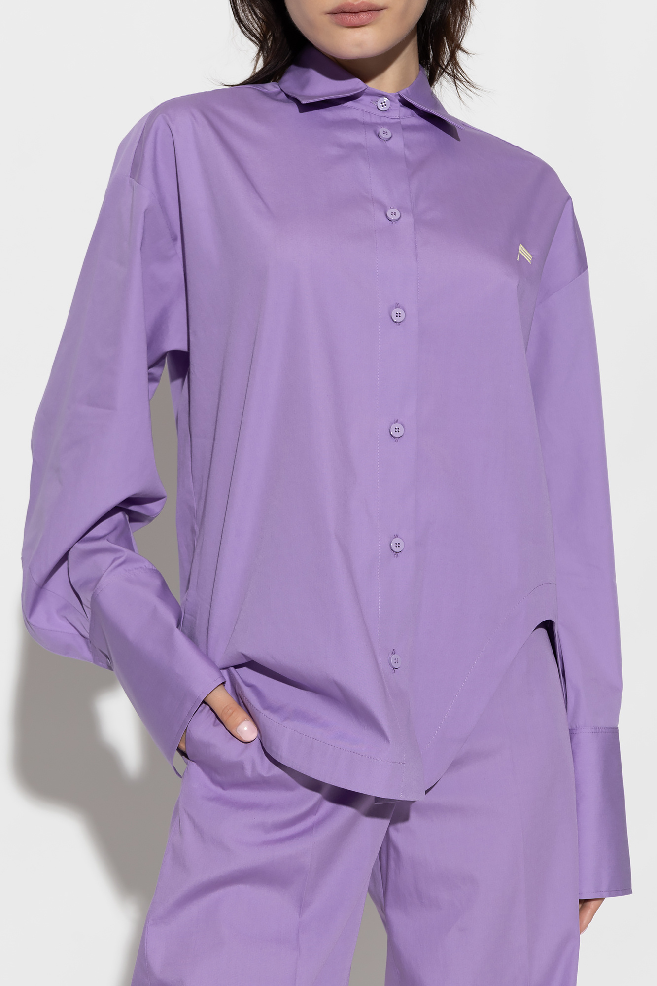 The Attico ‘Eliza’ shirt tiger with logo