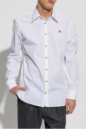 Vivienne Westwood Gancini Printed Short-sleeved Polo Blau Shirt