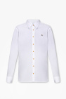 Farah Brewer slim fit organic cotton oxford Sweatshirt shirt in burgundy