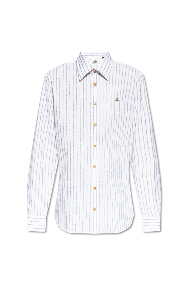 Vivienne Westwood Linen Yarn Dyed Tier Hem Shirt Dress