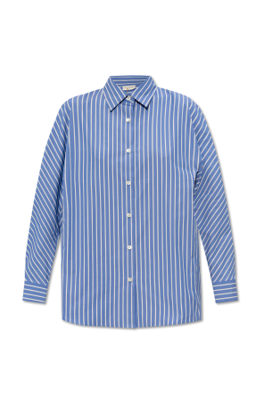Loose-fitting shirt od stone island junior logo patch zip up hoodie item
