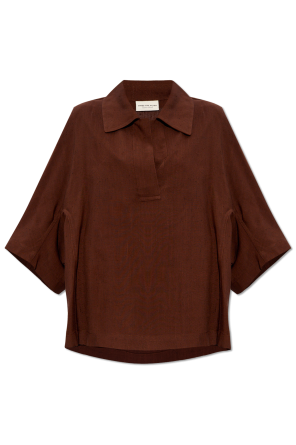 Oversize top od Emporio Armani Kids logo-patch short-sleeved polo shirt Verde