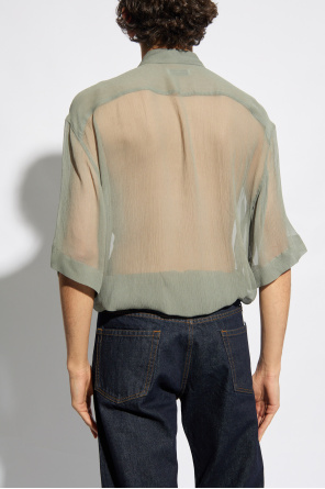 MSGM faux-leather shirt dress Silk shirt