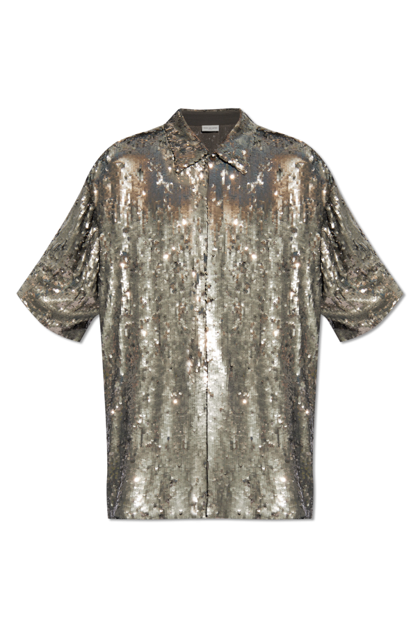 Shirt with sequins od Skel Top Low sneakers