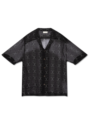 T-shirt en coton avec impression tie & dye et logo sur le devant