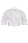 Jacquemus WHITE ‘Bari’ cropped shirt