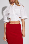 Jacquemus WHITE ‘Bari’ cropped shirt