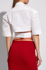 Jacquemus WHITE ‘Bari’ cropped shirt