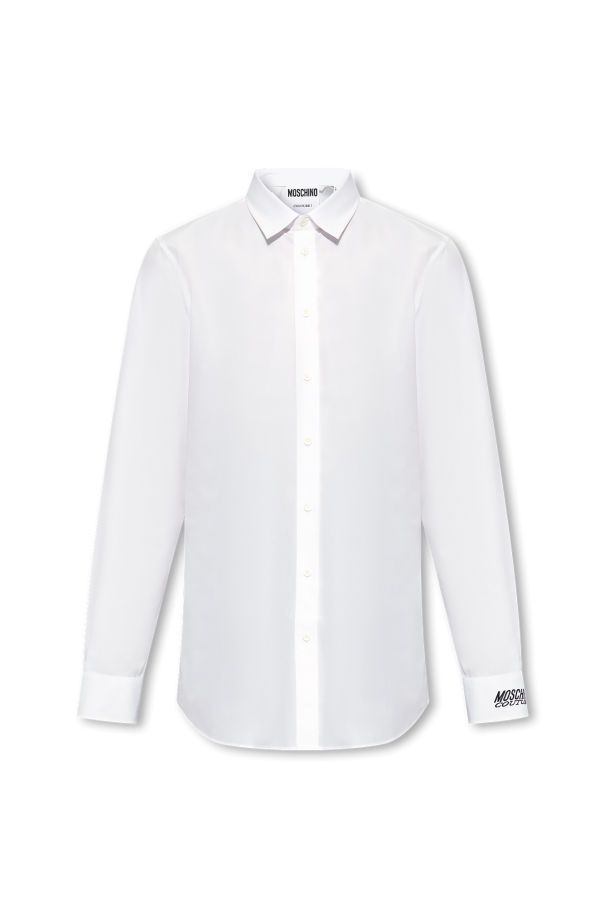 UNDERCOVER belted pleated shirt od Moschino