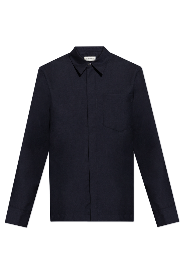 Dries Van Noten Wool shirt with pocket