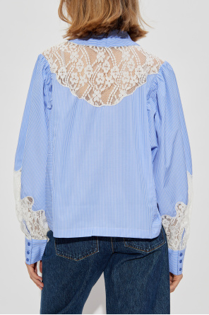 Munthe Shirt with lace inserts