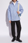 Jacquemus BLUE ‘Cuadro’ asymmetrical shirt