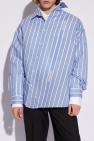 Jacquemus BLUE ‘Cuadro’ asymmetrical shirt