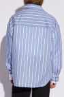 Jacquemus BLUE ‘Cuadro’ asymmetrical shirt