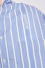 Jacquemus BLUE ‘Cuadro’ asymmetrical shirt