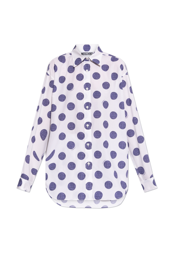 Moschino Camisa con estampado de lunares