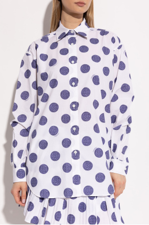 Moschino Camisa con estampado de lunares