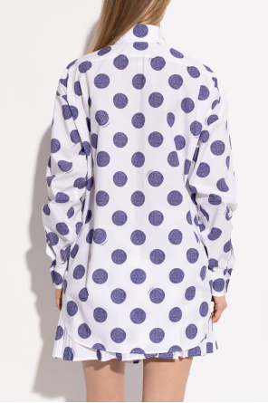 Moschino Camisa con estampado de lunares