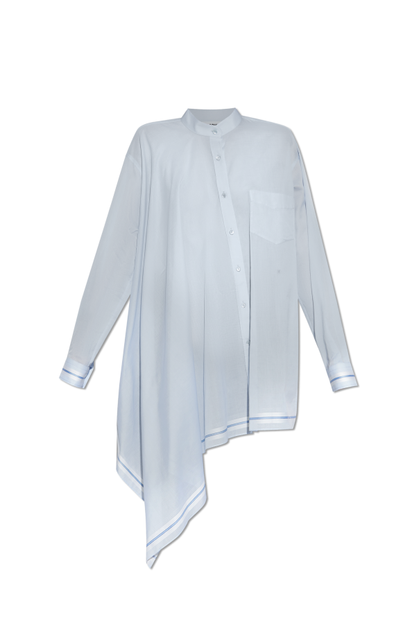 Moschino Camisa asimétrica con bolsillo