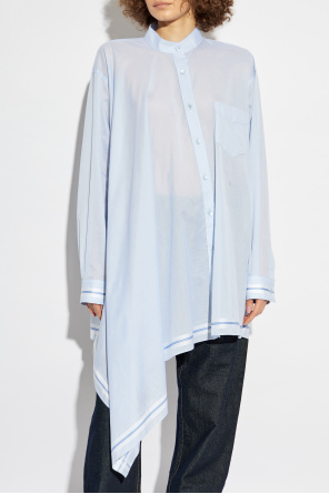 Moschino Camisa asimétrica con bolsillo