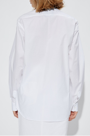 Moschino Cotton shirt with embroidered logo