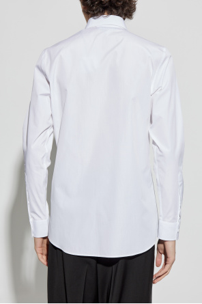 Moschino Cotton shirt with embroidered logo