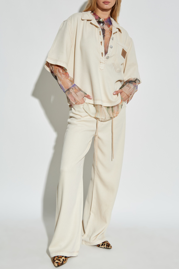 Munthe Camisa de seda "Priam"