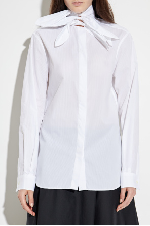 Moschino Camisa con lazo decorativo en el escote