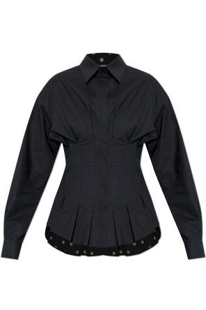 Shirt with polka dot pattern