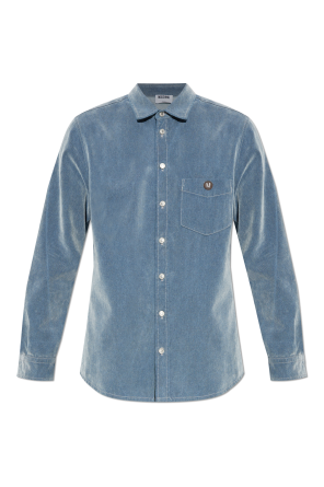 Denim shirt with logo