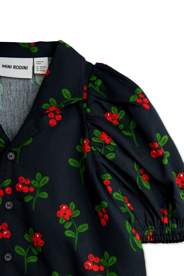 Mini Rodini Camisa de algodón con estampado