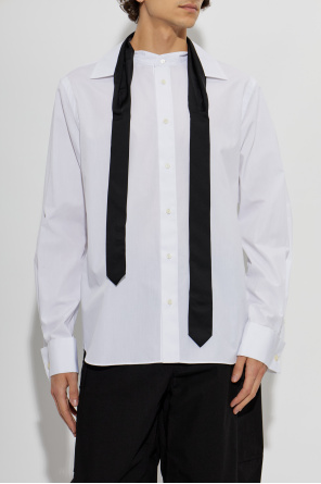 sacai Camisa com gravata cosida