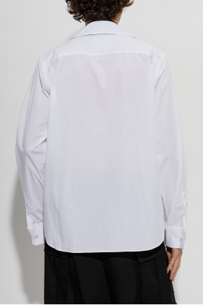 sacai Camisa com gravata cosida
