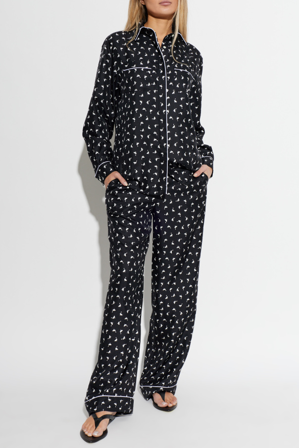 Moschino Seidenhemd mit Druck