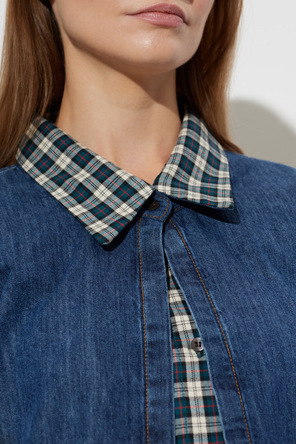 Dries Van Noten Cavynne Long Denim Shirt