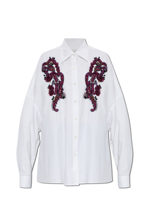 "Casia" shirt with appliqués