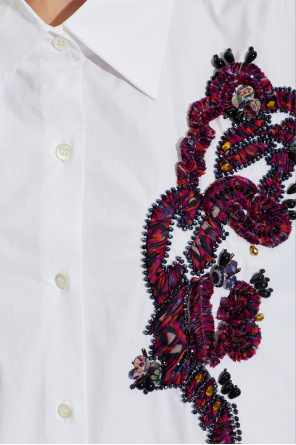 Dries Van Noten "Casia" shirt with appliqués