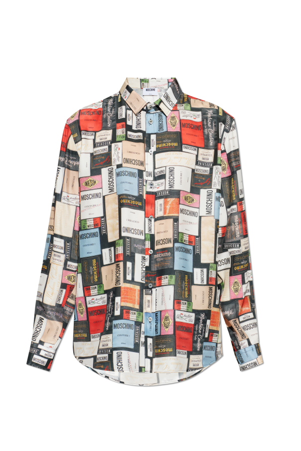 Silk shirt with print od Moschino