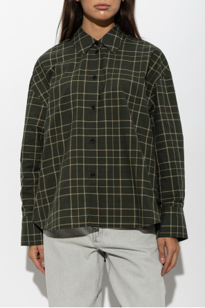 TOTEME Camisa con estampado de cuadros