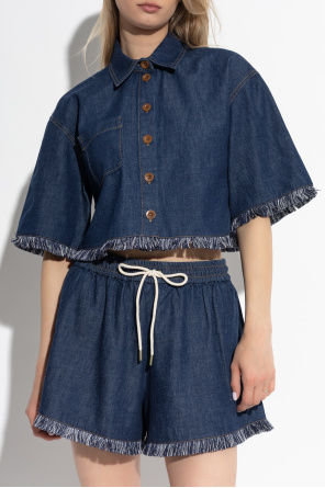 Zimmermann Jeanshemd mit Fransen