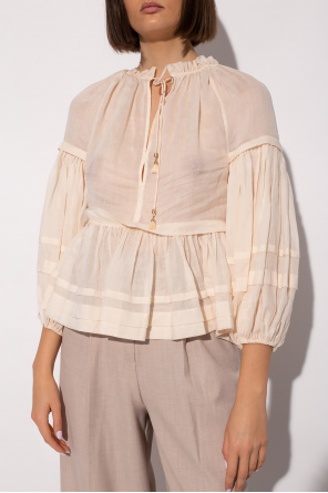 Zimmermann Top with puff sleeves