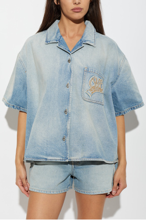 Off-White Jeanshemd mit Tasche