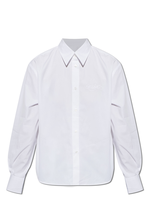 Shirt with embroidered logo od Off-White