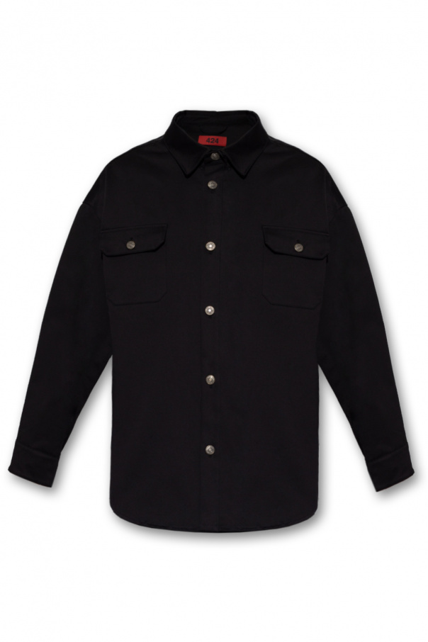 424 diamond-quilted Shirt with logo