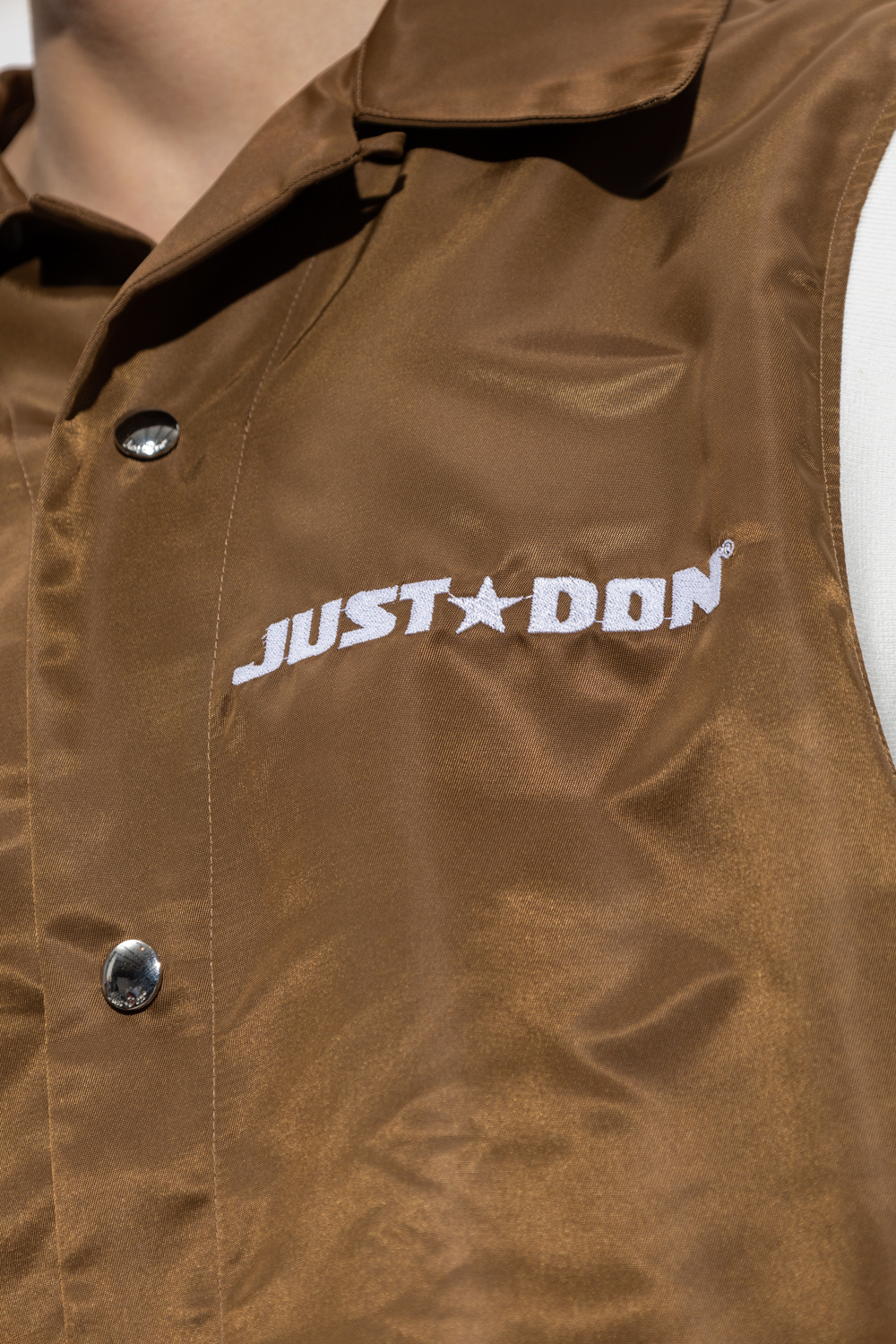 Just Don camo logo printed t shirt