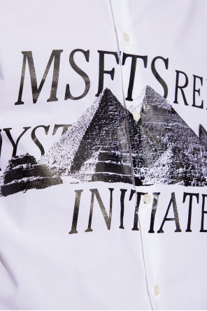 MSFTSrep tie dye-pattern logo-print T-shirt