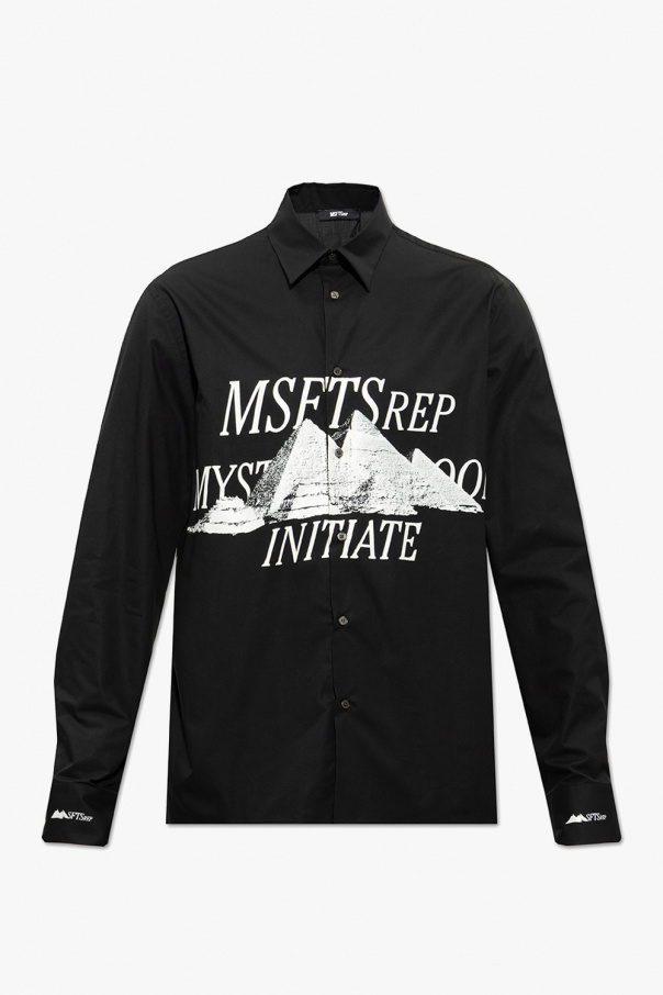 MSFTSrep Fushiki 1 jacquard cotton shirt monogram