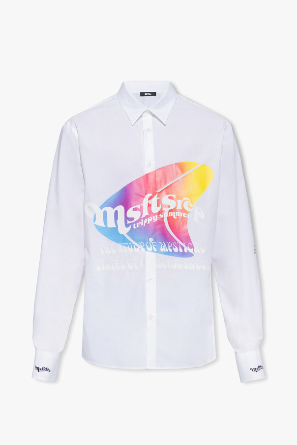 MSFTSrep leicht transparentes Shirt mit Kaschmir